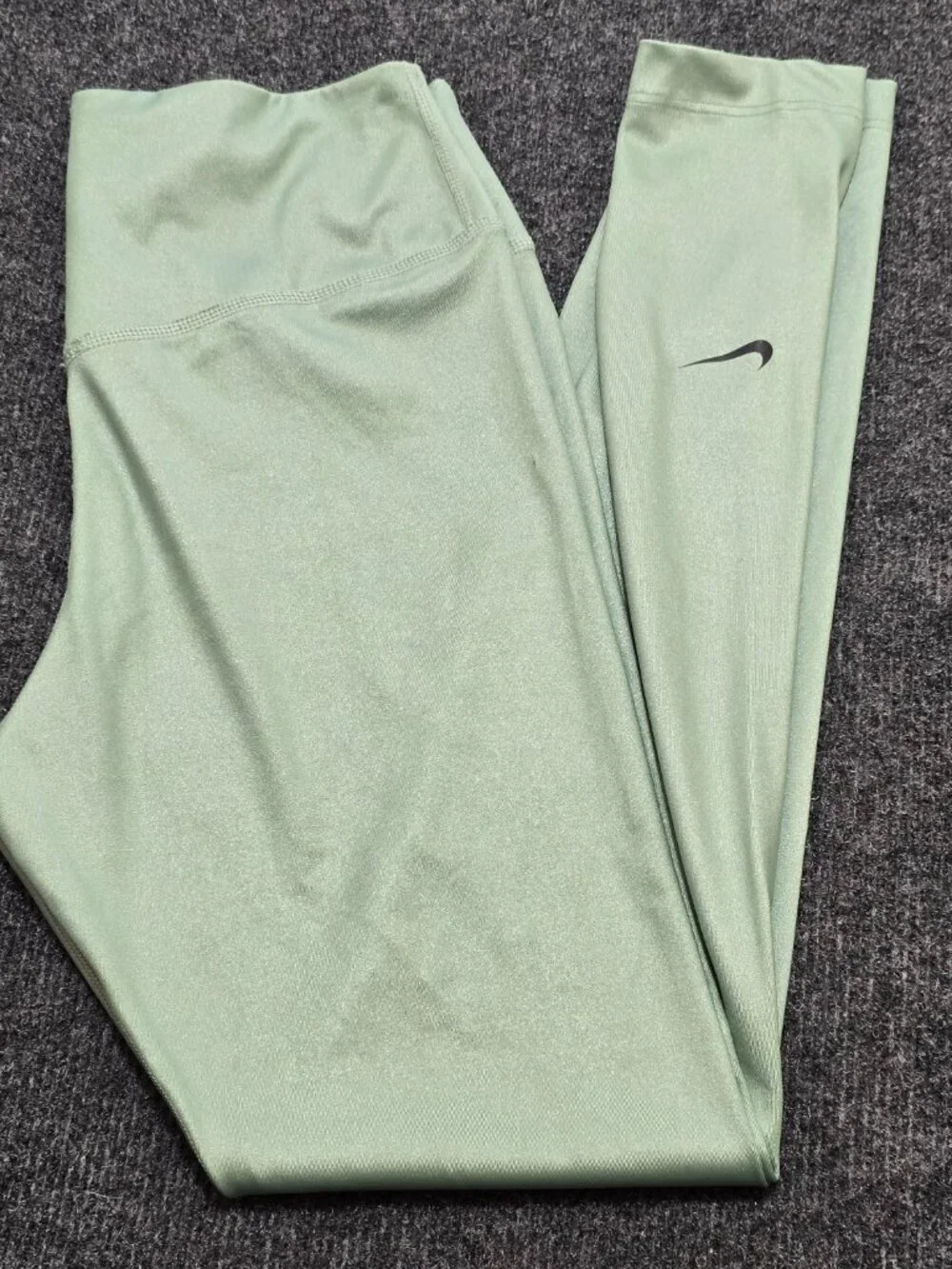 Nike Dri‑FIT One Mid‑Rise Shine Leggings Women’s Size M – Jade Smoke Green – Wor